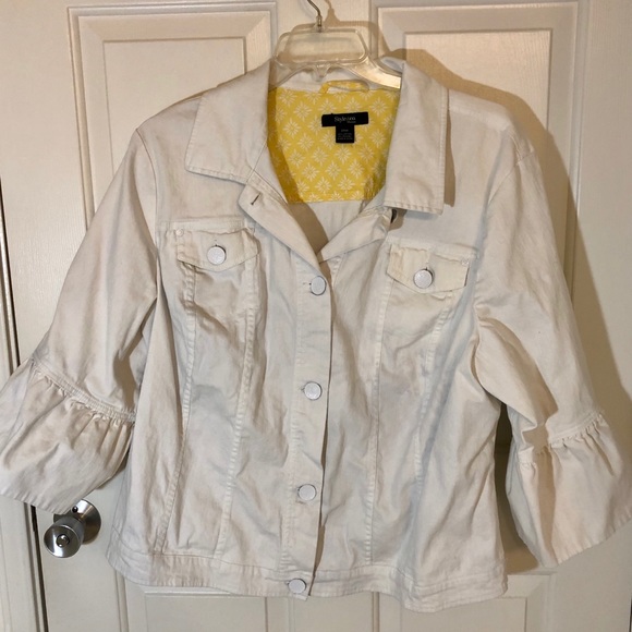 Style & Co. Jackets & Blazers - Style & Co White Denim Jacket Size 24W